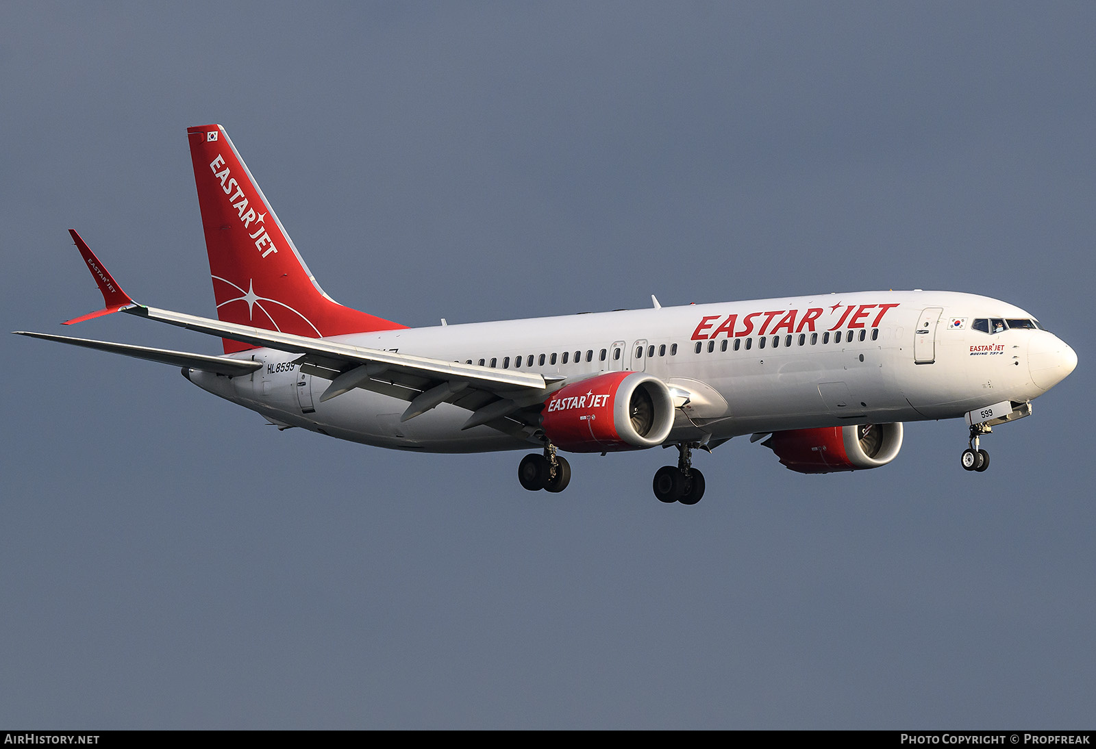 Aircraft Photo of HL8599 | Boeing 737-8 Max 8 | Eastar Jet | AirHistory.net #872960