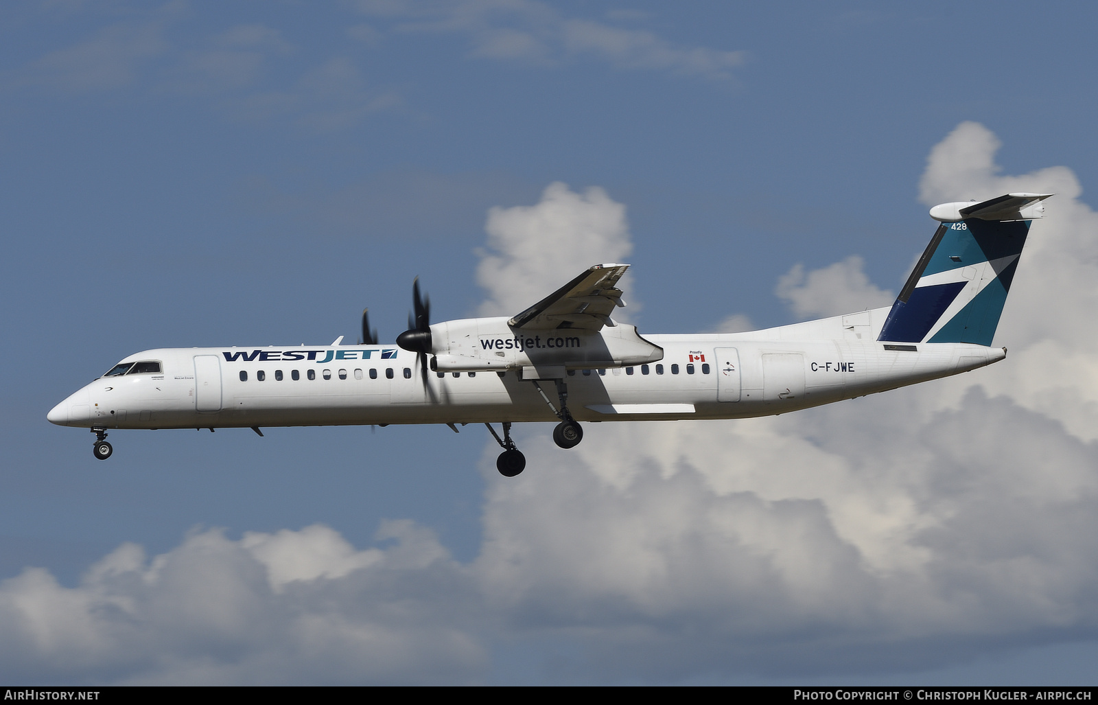 Aircraft Photo of C-FJWE | Bombardier DHC-8-402 Dash 8 | WestJet | AirHistory.net #873004