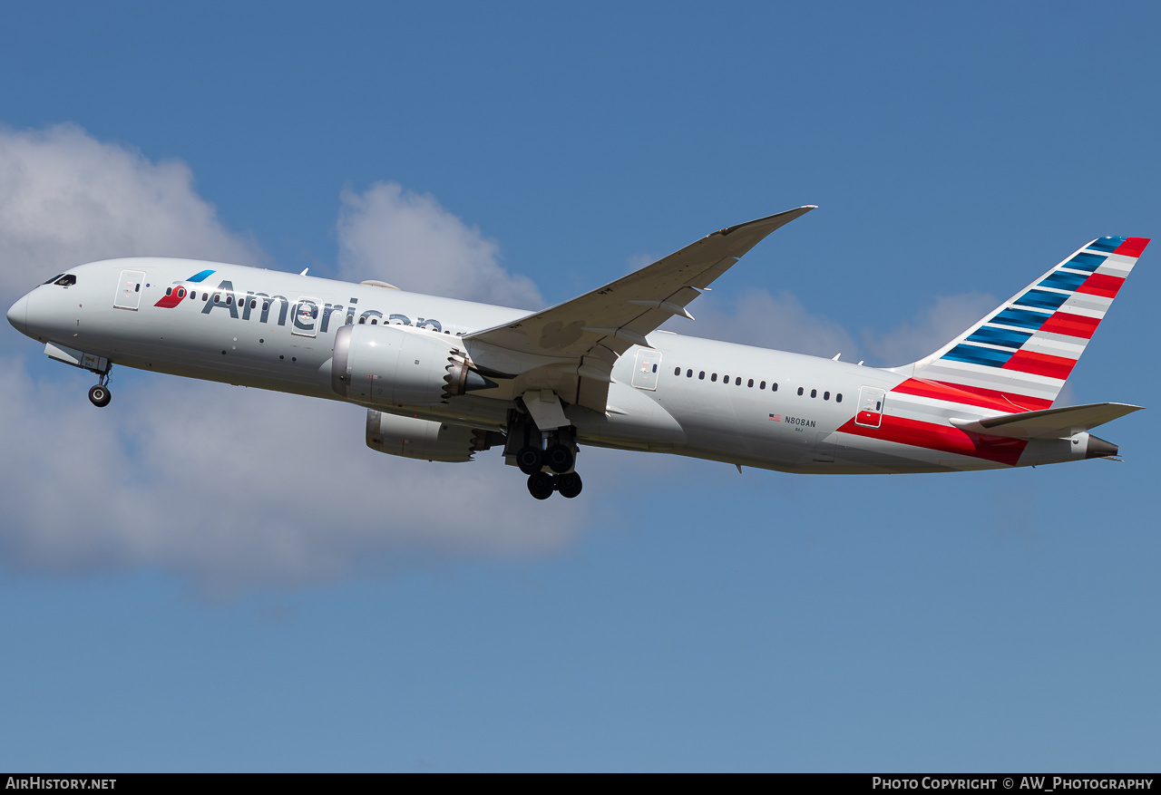 Aircraft Photo of N808AN | Boeing 787-8 Dreamliner | American Airlines | AirHistory.net #873028