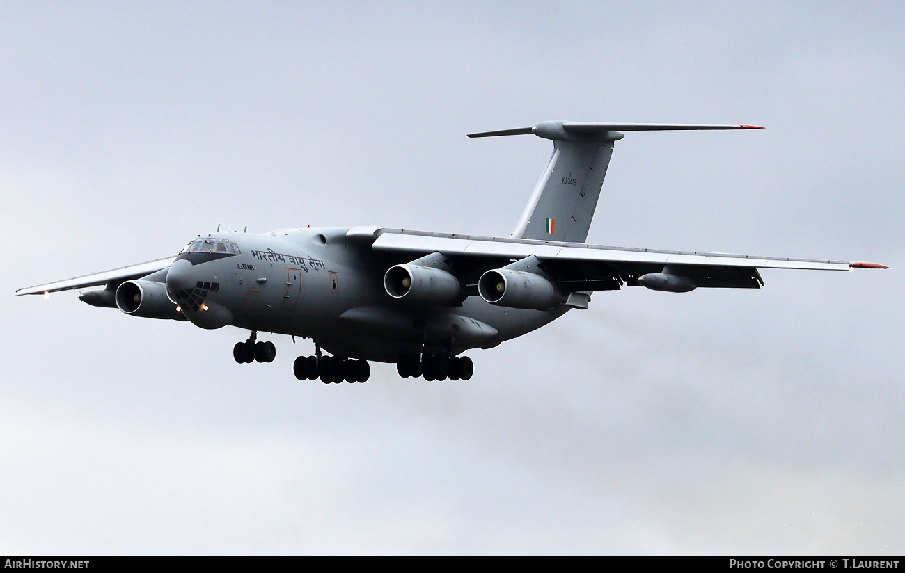 Aircraft Photo of KJ-3449 | Ilyushin Il-78MKI | India - Air Force | AirHistory.net #873070