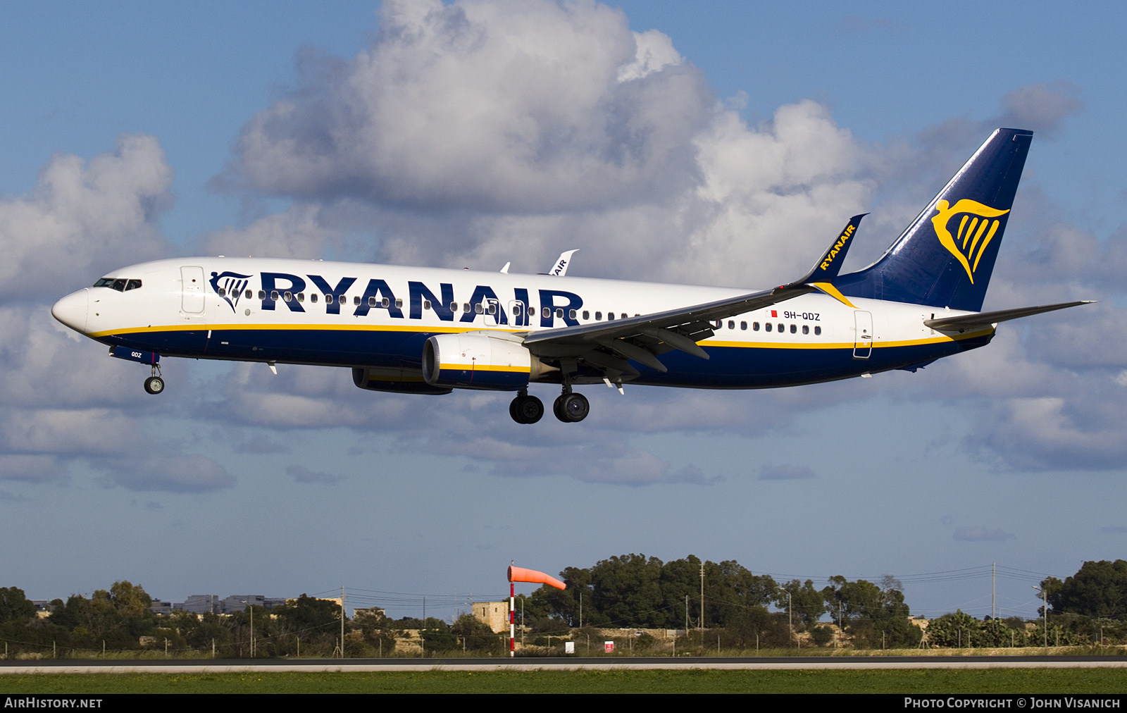 Aircraft Photo of 9H-QDZ | Boeing 737-8AS | Ryanair | AirHistory.net #873103
