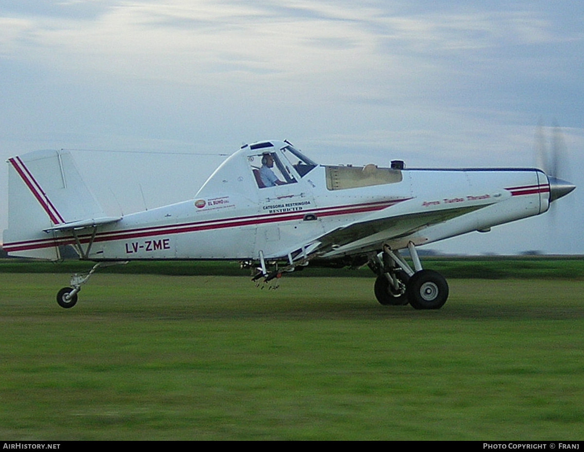 Aircraft Photo of LV-ZME | Ayres S2R-G1 Turbo Thrush | El Búho Fumigaciones | AirHistory.net #873189