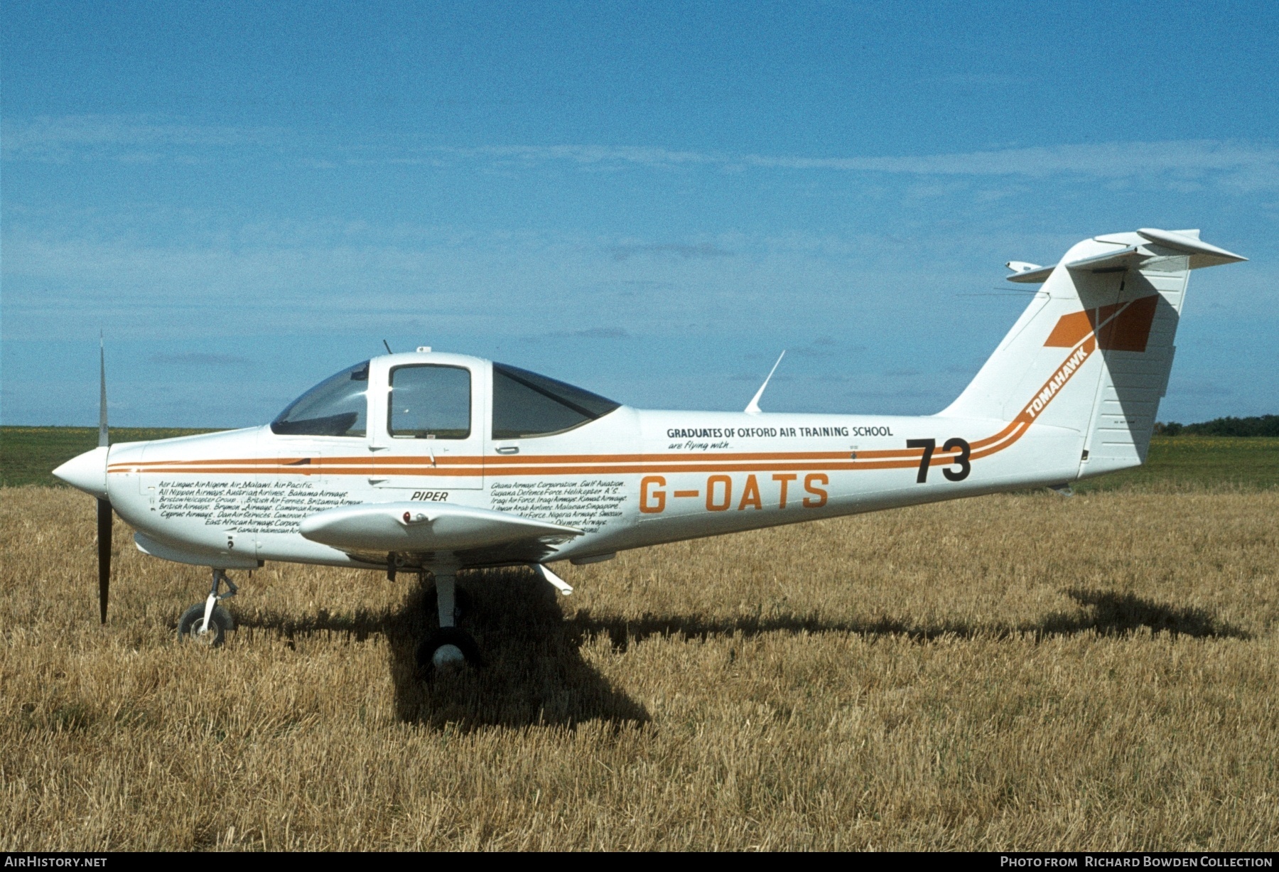 Aircraft Photo of G-OATS | Piper PA-38-112 Tomahawk | CSE Aviation | AirHistory.net #873202