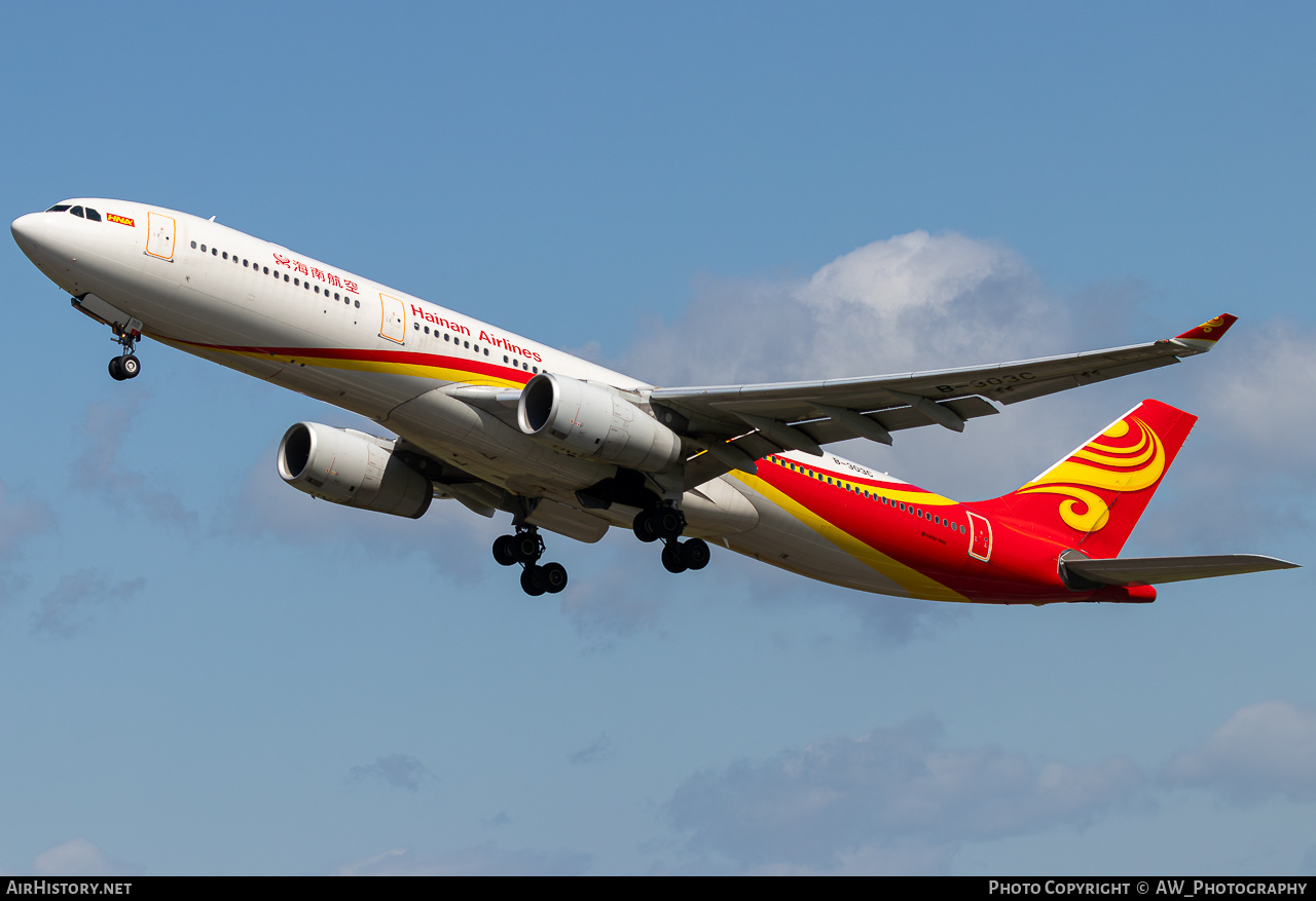 Aircraft Photo of B-303C | Airbus A330-343E | Hainan Airlines | AirHistory.net #873432