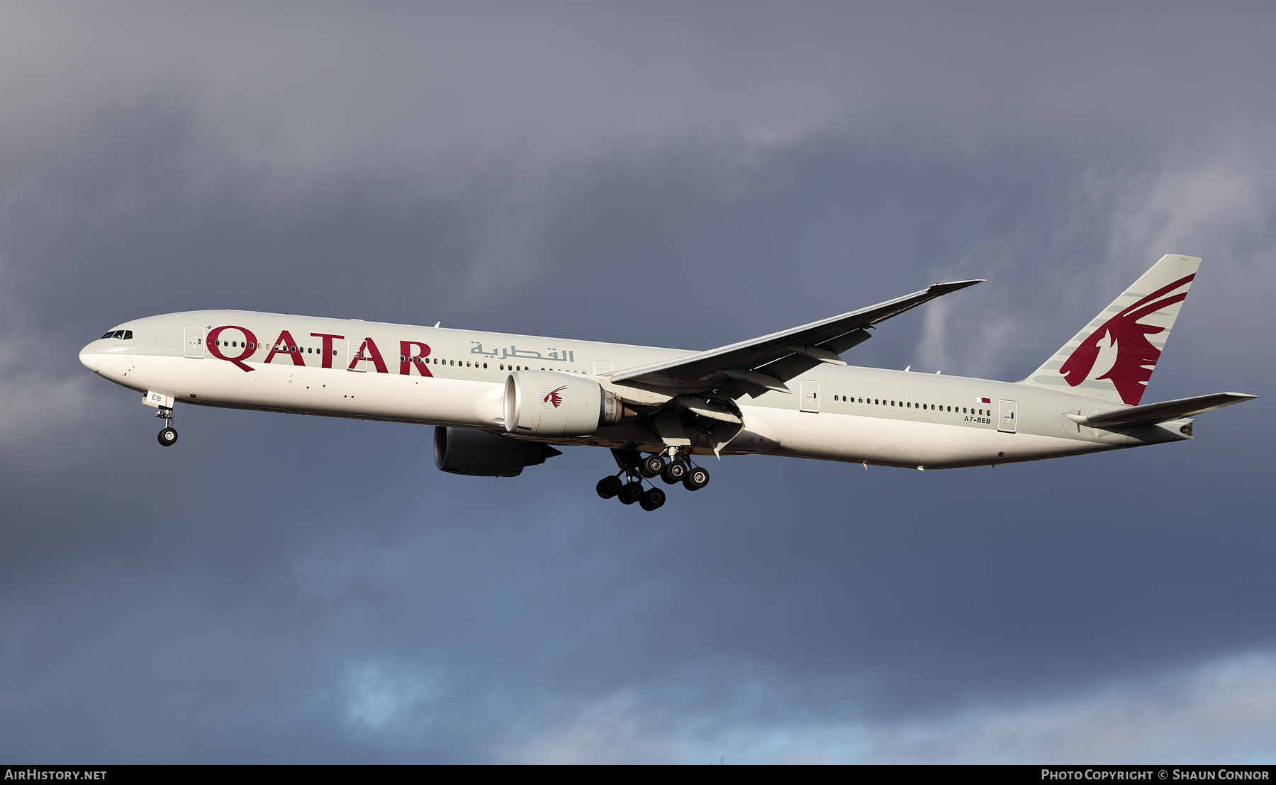 Aircraft Photo of A7-BEB | Boeing 777-3DZ/ER | Qatar Airways | AirHistory.net #873560