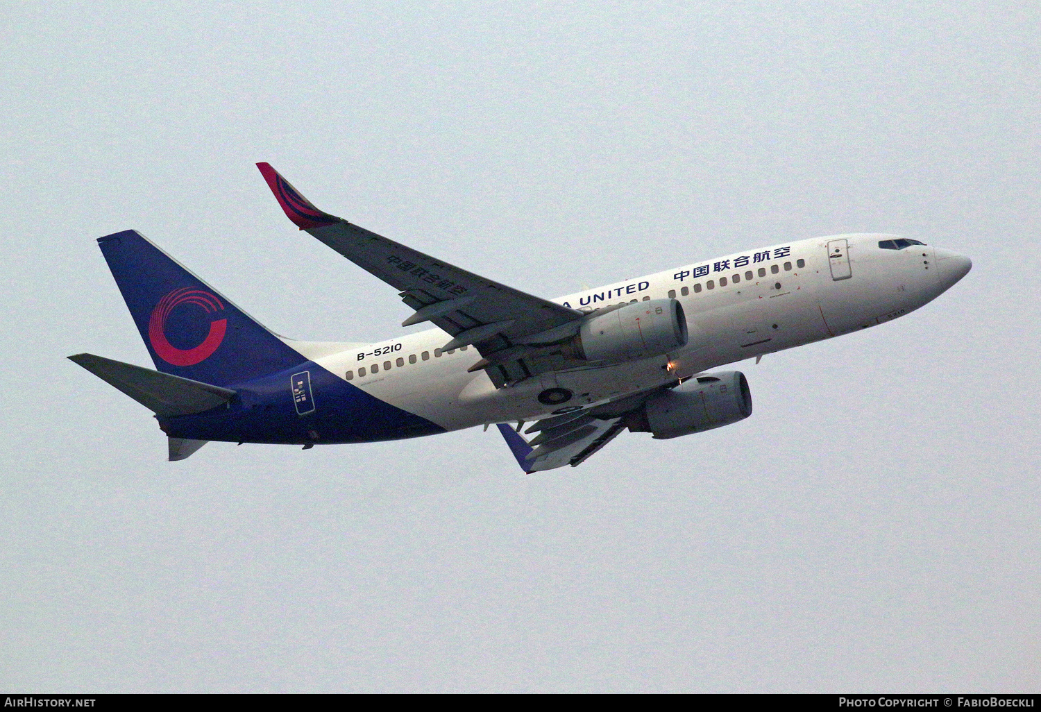 Aircraft Photo of B-5210 | Boeing 737-79P | China United Airlines - CUA | AirHistory.net #873586