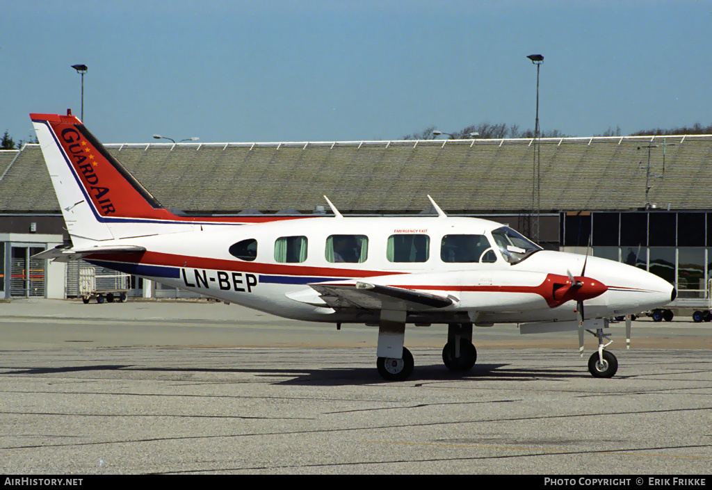 Aircraft Photo of LN-BEP | Piper PA-31-310 Navajo B | Guardair | AirHistory.net #873641