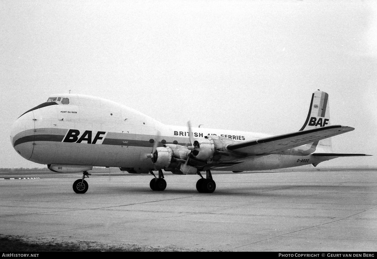 Aircraft Photo of G-ASDC | Aviation Traders ATL-98 Carvair | British Air Ferries - BAF | AirHistory.net #873669