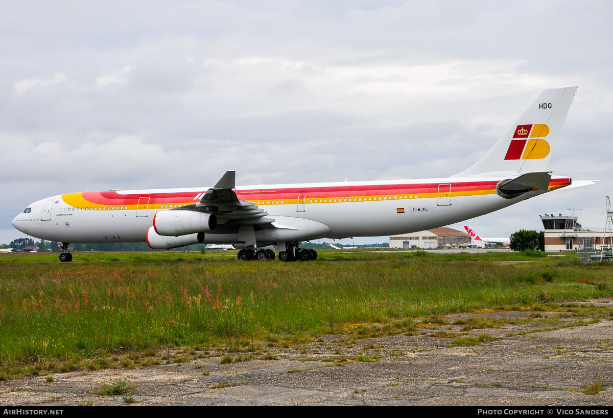 Aircraft Photo of F-WJKL / EC-HDQ | Airbus A340-313X | Iberia | AirHistory.net #873776