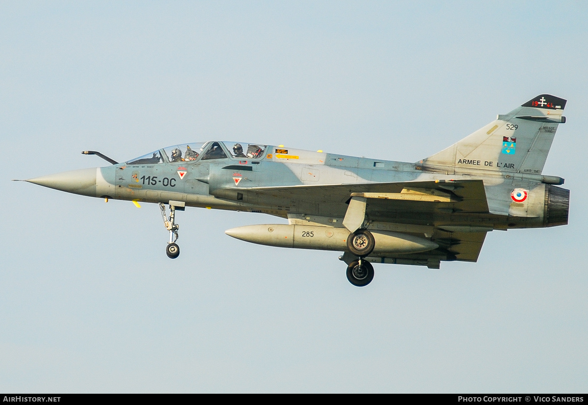 Aircraft Photo of 529 | Dassault Mirage 2000B | France - Air Force | AirHistory.net #873817