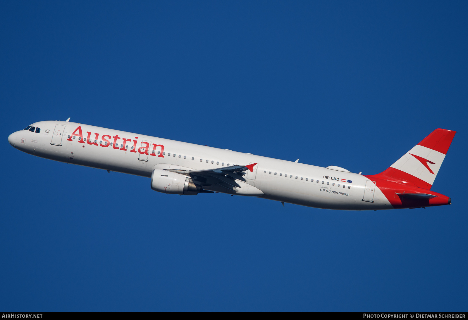 Aircraft Photo of OE-LBD | Airbus A321-211 | Austrian Airlines | AirHistory.net #873821