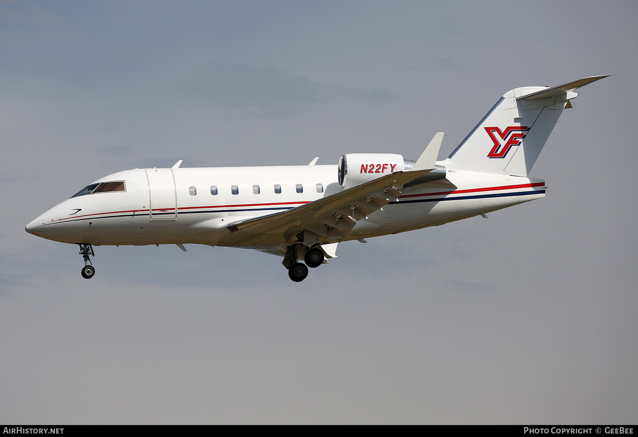 Aircraft Photo of N22FY | Canadair Challenger 601-3R (CL-600-2B16) | AirHistory.net #873826