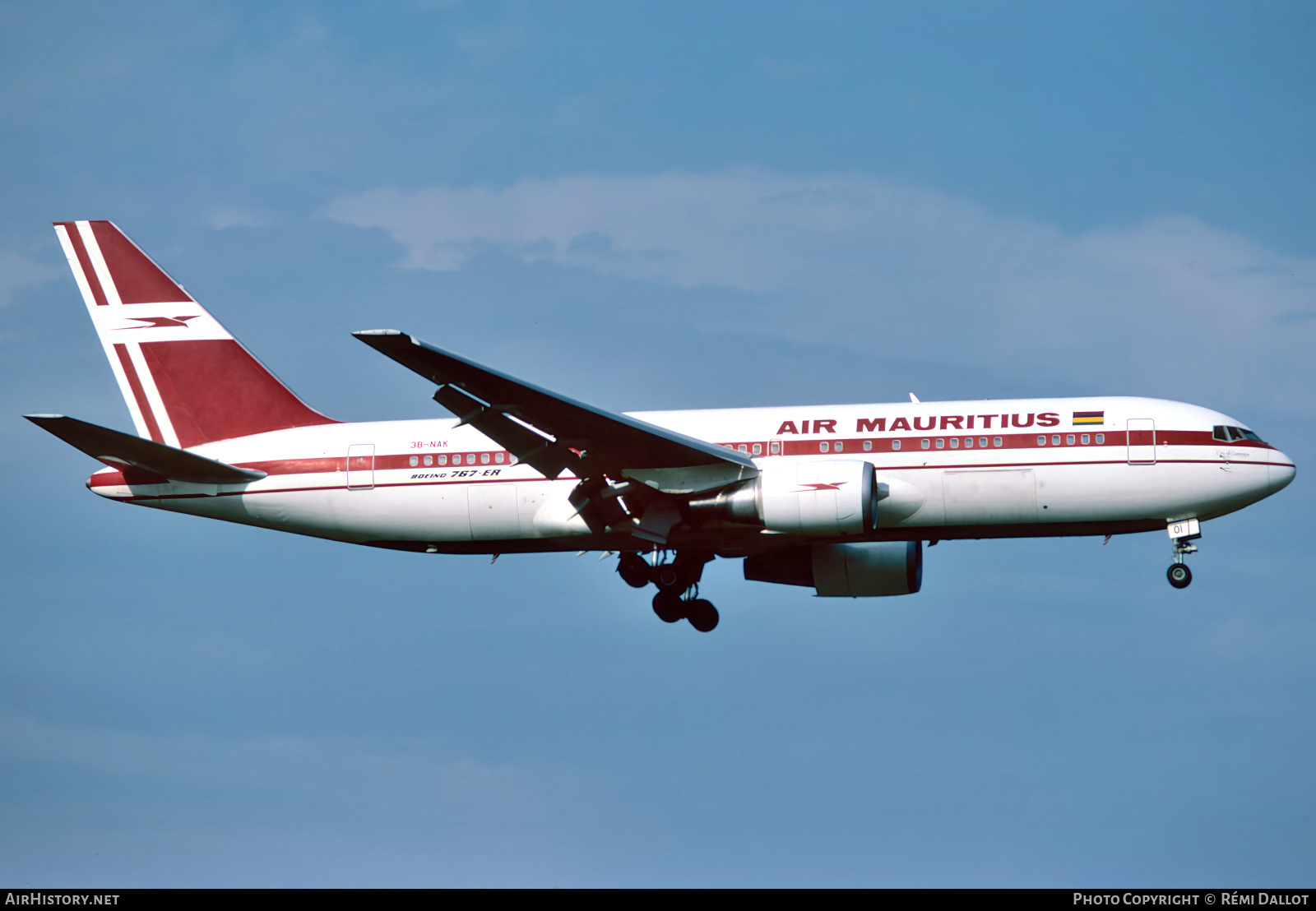 Aircraft Photo of 3B-NAK | Boeing 767-23B/ER | Air Mauritius | AirHistory.net #873860