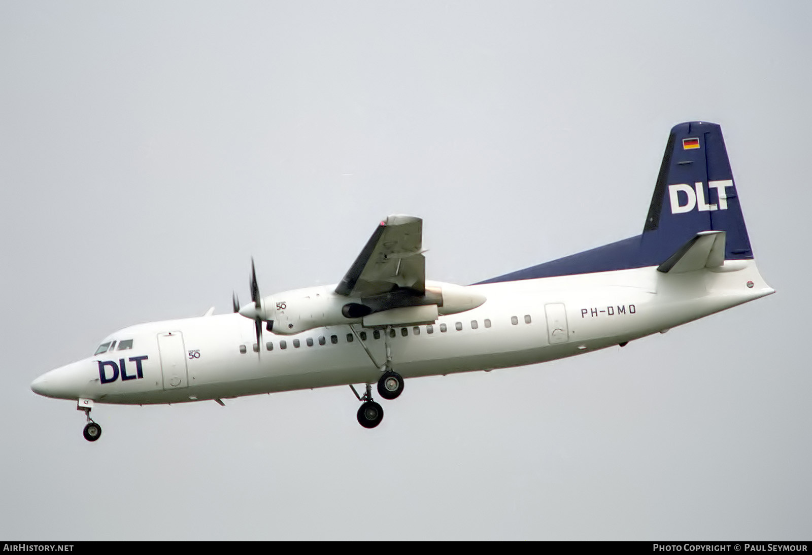 Aircraft Photo of PH-DMO | Fokker 50 | DLT - Deutsche Luftverkehrsgesellschaft | AirHistory.net #873907