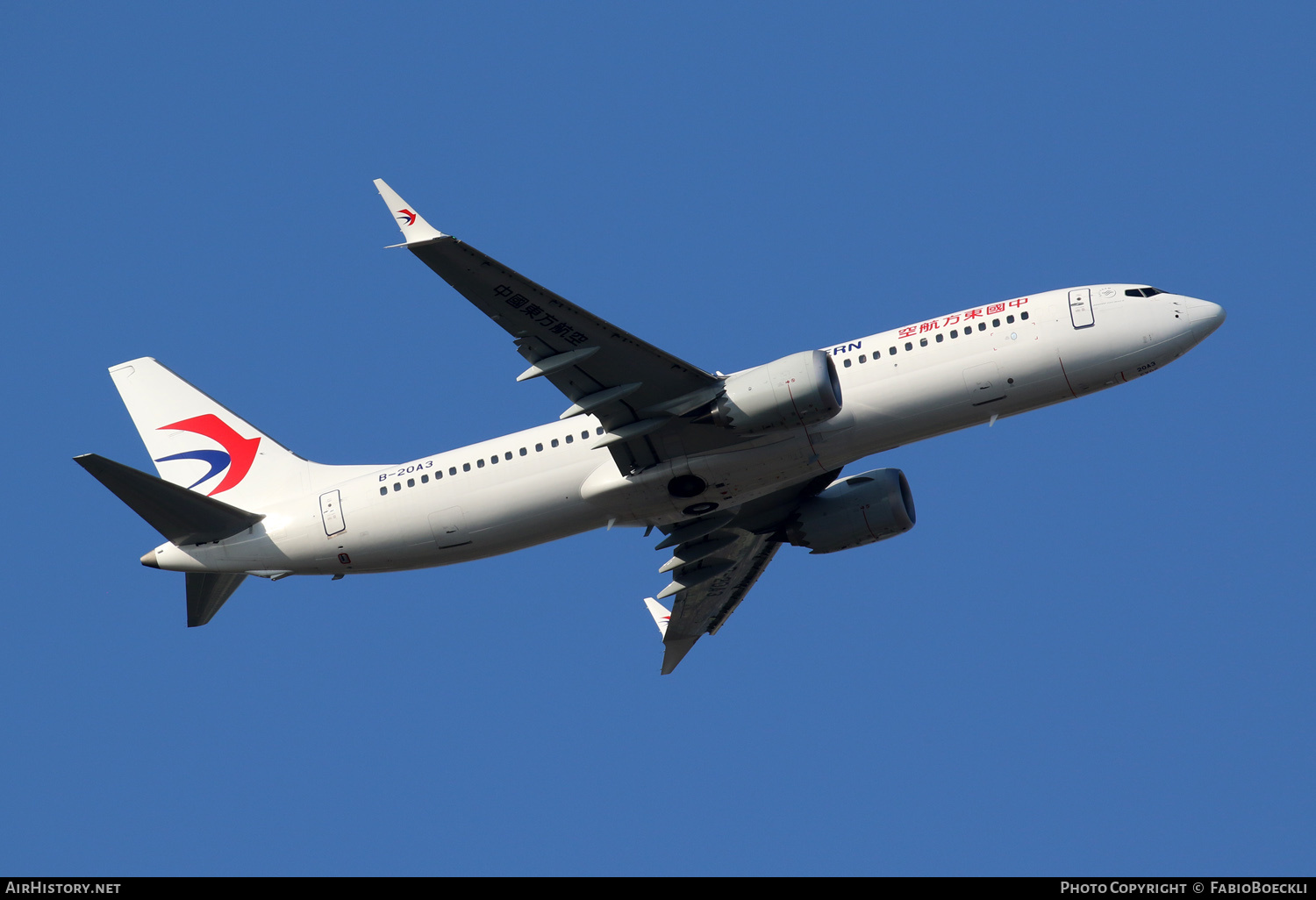 Aircraft Photo of B-20A3 | Boeing 737-8 Max 8 | China Eastern Airlines | AirHistory.net #873930