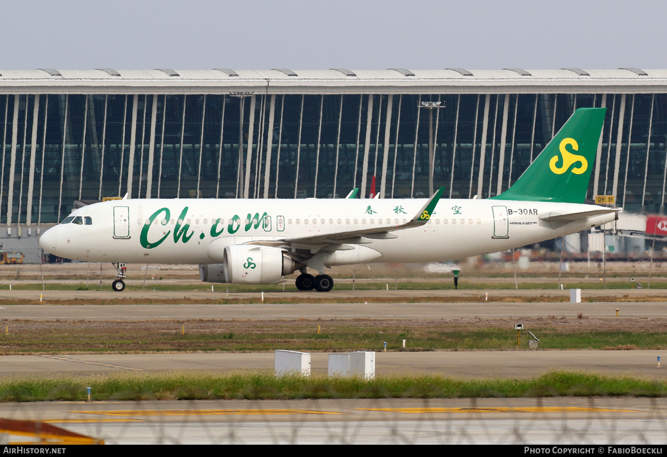 Aircraft Photo of B-30AR | Airbus A320-251N | Spring Airlines | AirHistory.net #873968