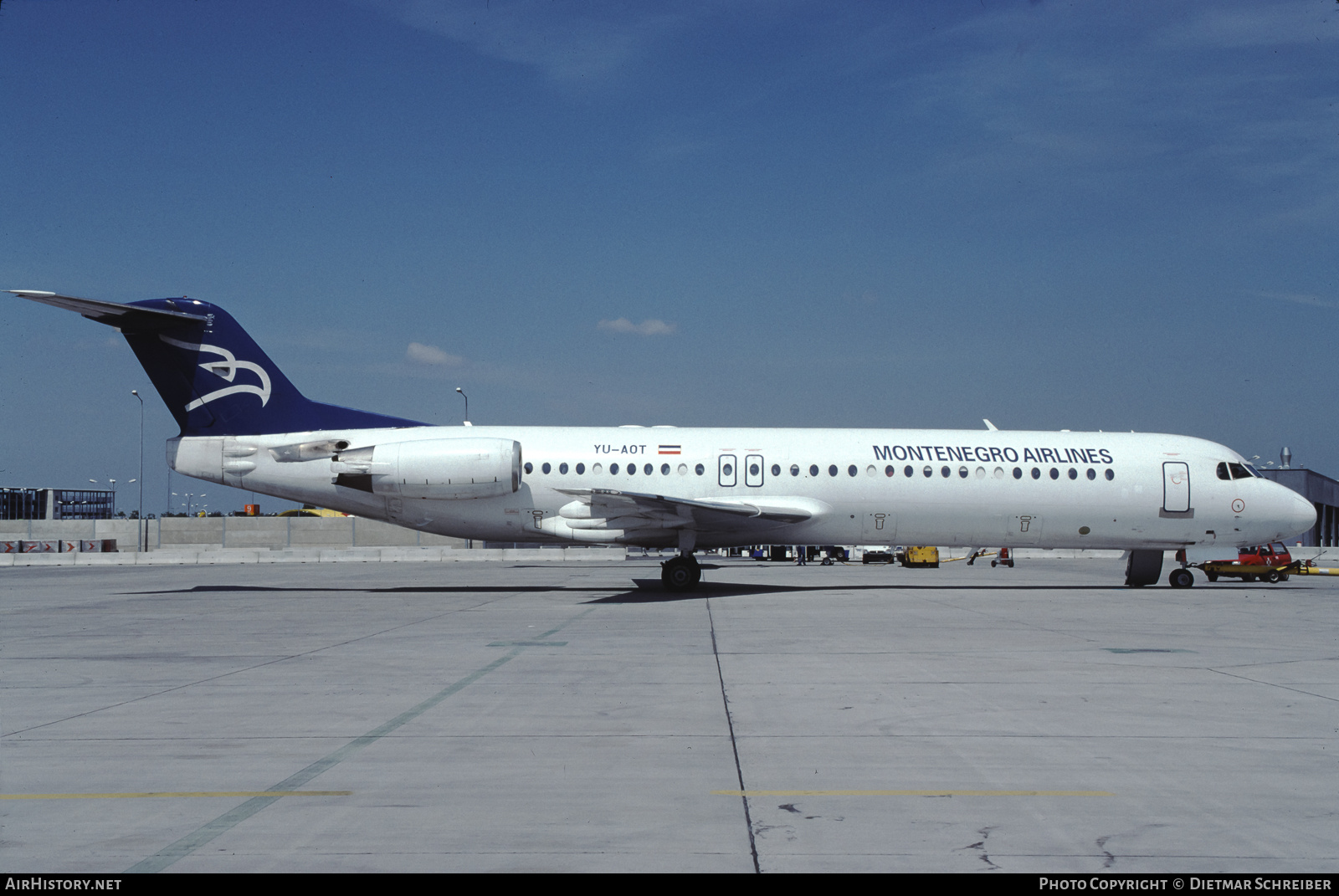 Aircraft Photo of YU-AOT | Fokker 100 (F28-0100) | Montenegro Airlines | AirHistory.net #873971