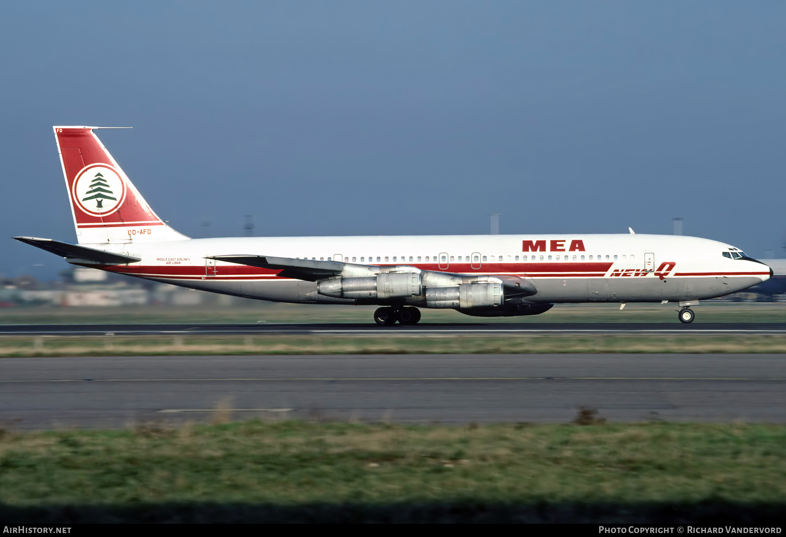 Aircraft Photo of OD-AFD | Boeing 707-3B4C | MEA - Middle East Airlines | AirHistory.net #873977