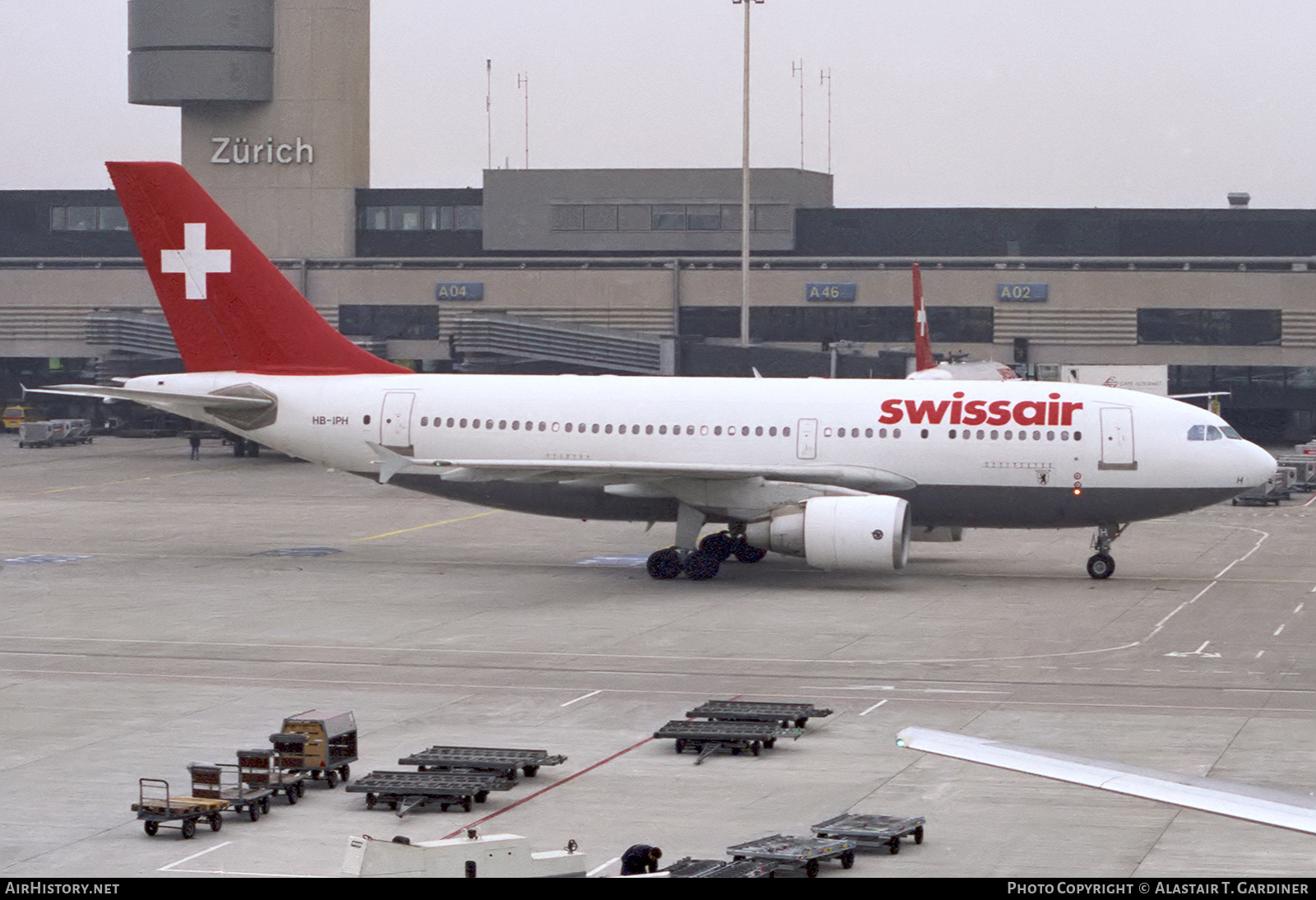 Aircraft Photo of HB-IPH | Airbus A310-322 | Swissair | AirHistory.net #874177