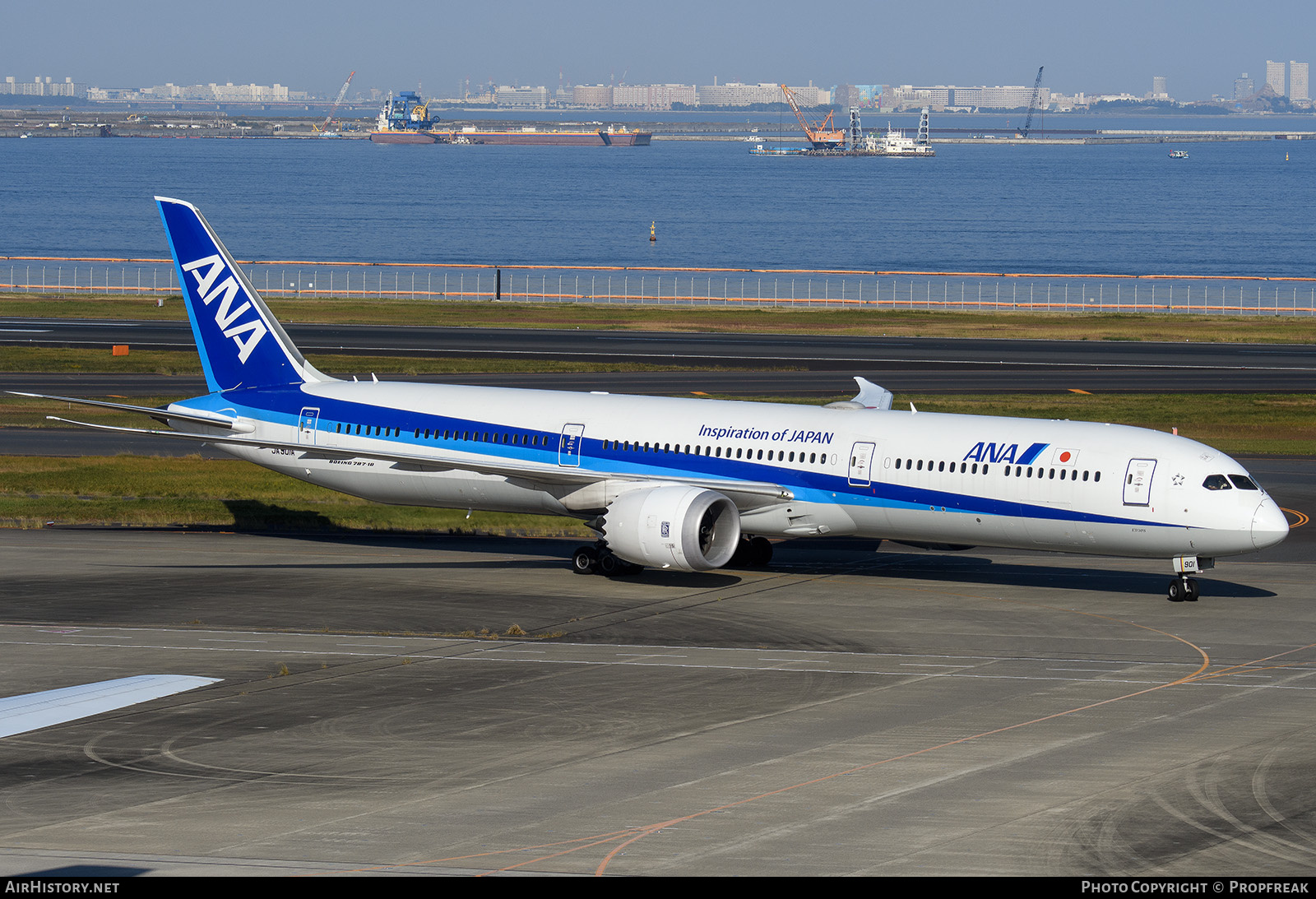 Aircraft Photo of JA901A | Boeing 787-10 Dreamliner | All Nippon Airways - ANA | AirHistory.net #874379
