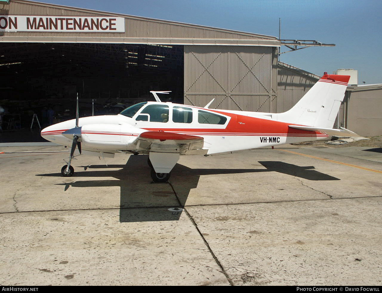 Aircraft Photo of VH-NMC | Beech C55 Baron (95-C55) | AirHistory.net #874486