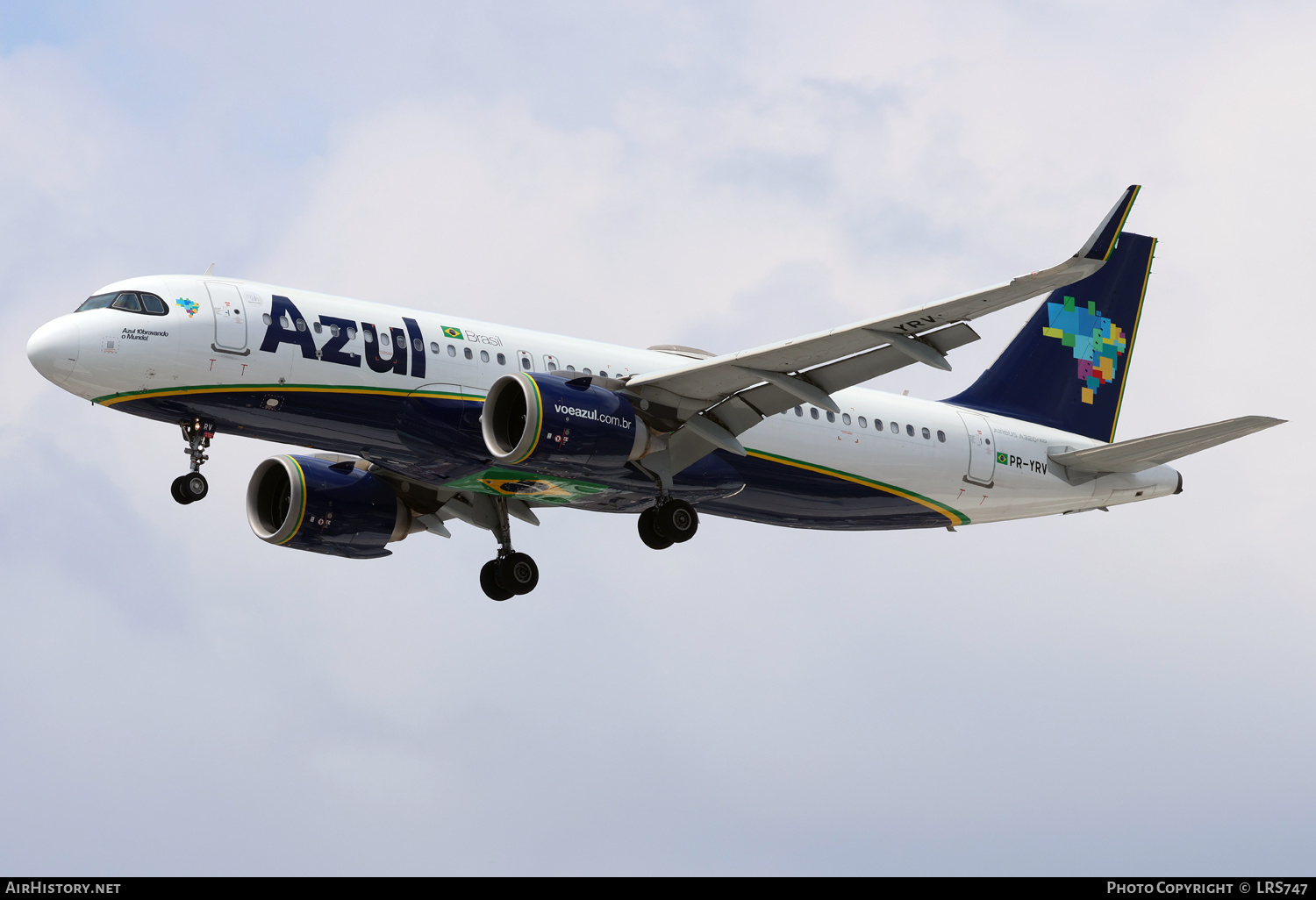 Aircraft Photo of PR-YRV | Airbus A320-251N | Azul Linhas Aéreas Brasileiras | AirHistory.net #874567