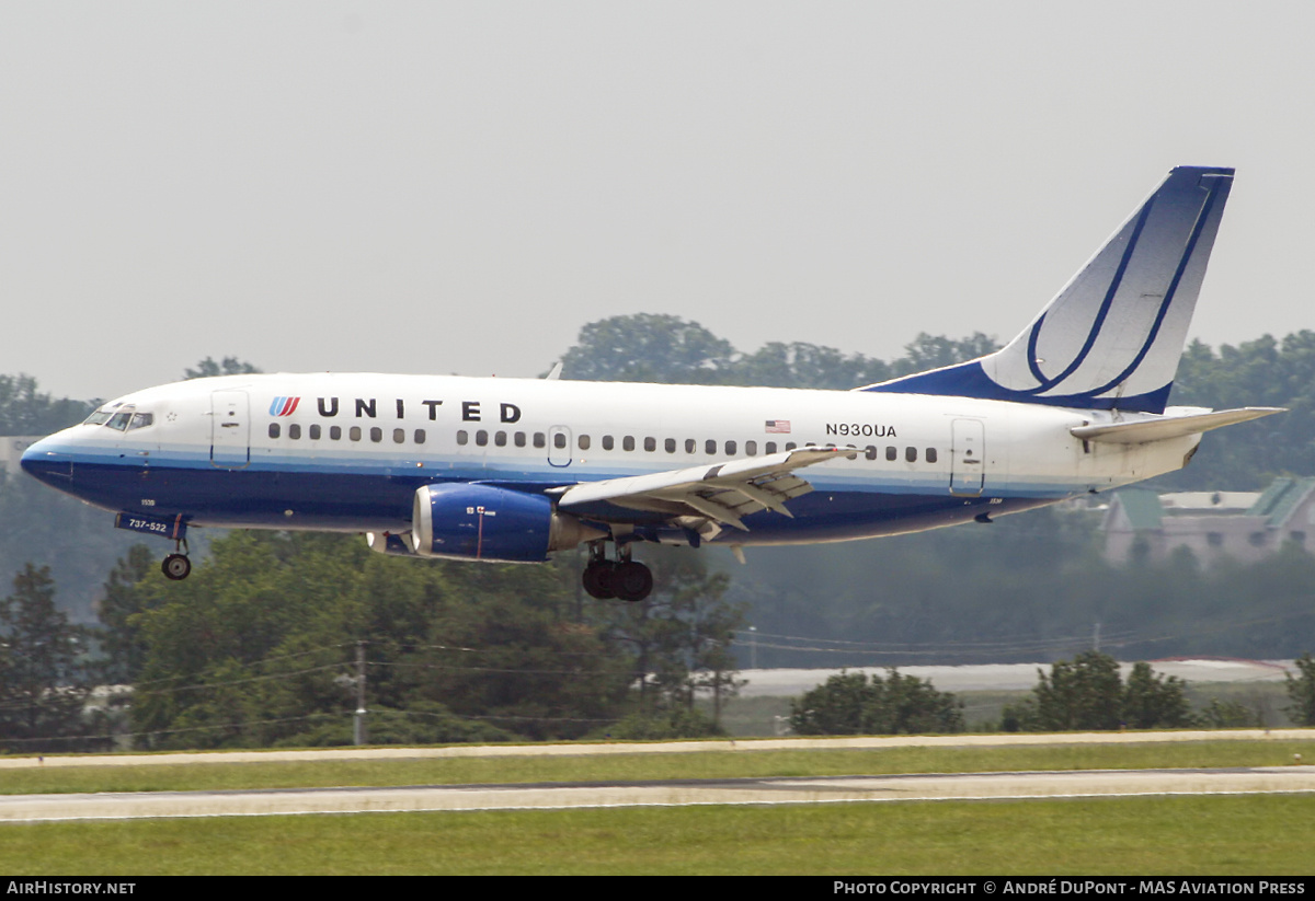Aircraft Photo of N930UA | Boeing 737-522 | Shuttle by United | AirHistory.net #874624