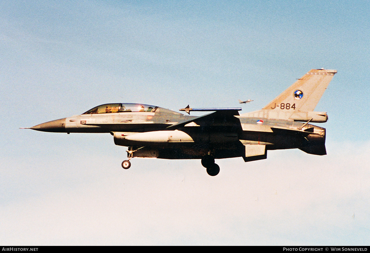Aircraft Photo of J-884 | General Dynamics F-16BM Fighting Falcon | Netherlands - Air Force | AirHistory.net #874685