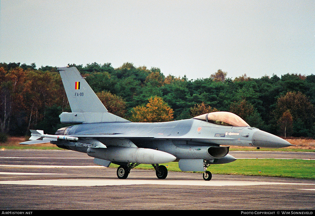 Aircraft Photo of FA-99 | General Dynamics F-16AM Fighting Falcon | Belgium - Air Force | AirHistory.net #874714