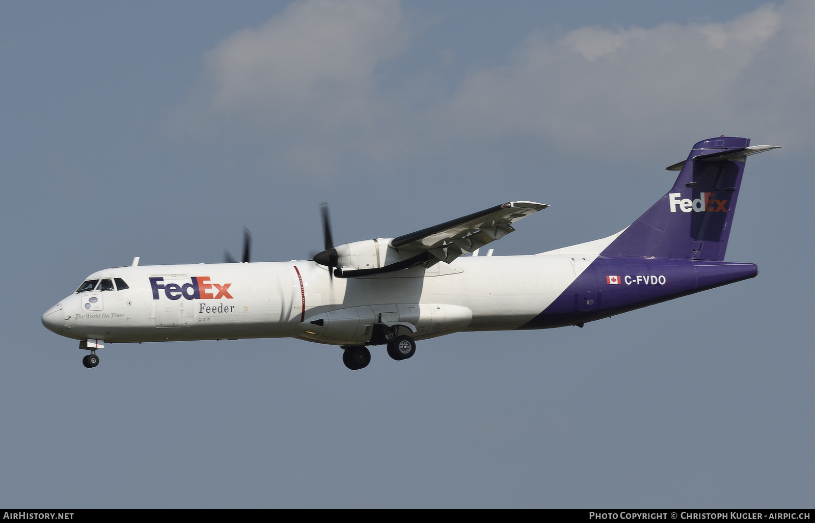 Aircraft Photo of C-FVDO | ATR ATR-72-202/F | FedEx Feeder | AirHistory.net #874743