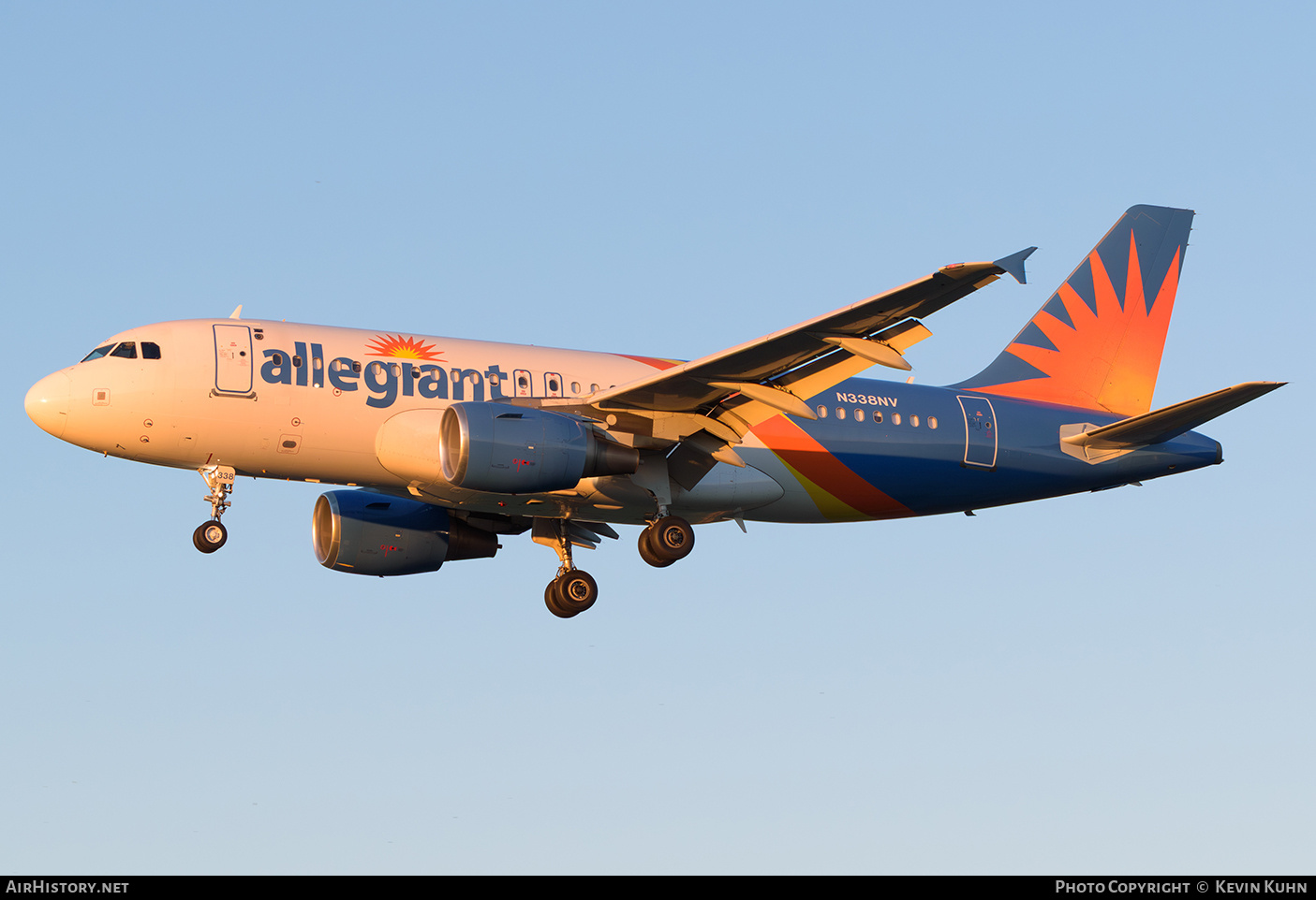 Aircraft Photo of N338NV | Airbus A319-112 | Allegiant Air | AirHistory.net #874834