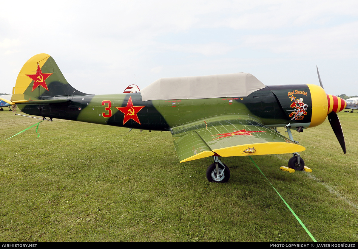 Aircraft Photo of N152JB / 3 red | Yakovlev Yak-52 | Soviet Union - Air Force | AirHistory.net #874863
