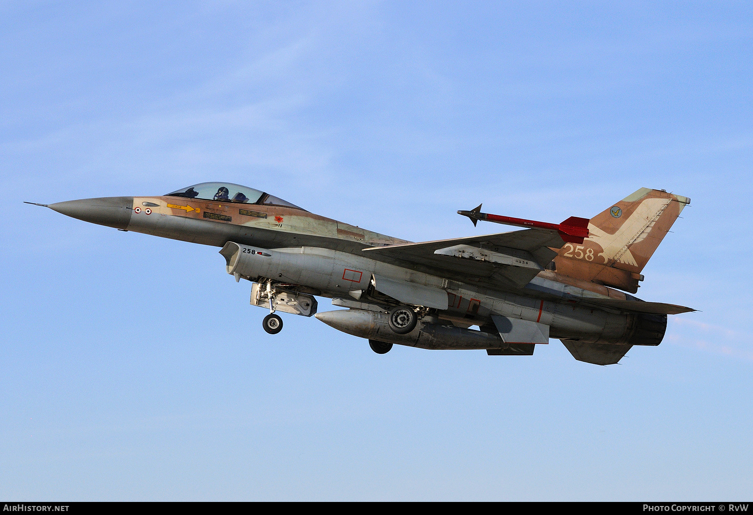 Aircraft Photo of 258 | General Dynamics F-16A Netz | Israel - Air Force | AirHistory.net #874872