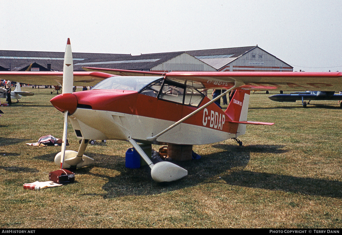 Aircraft Photo of G-BDAP | Wittman W-8 Tailwind | AirHistory.net #874892