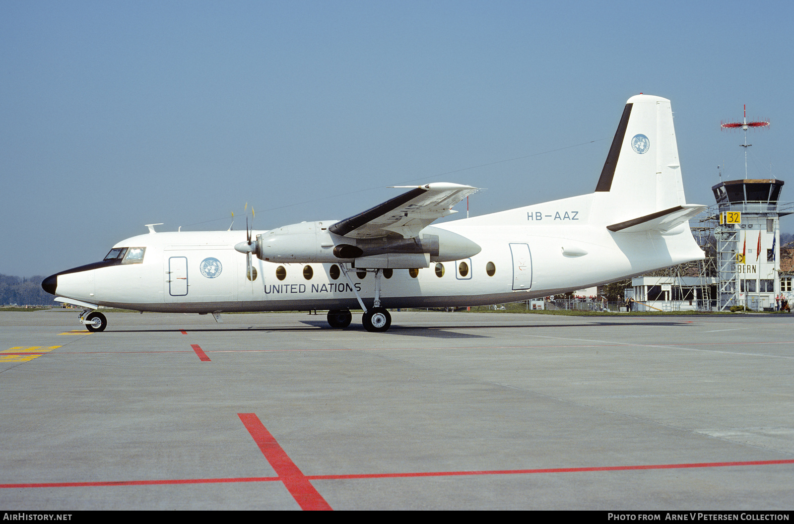 Aircraft Photo of HB-AAZ | Fokker F27-400 Friendship | United Nations | AirHistory.net #874902