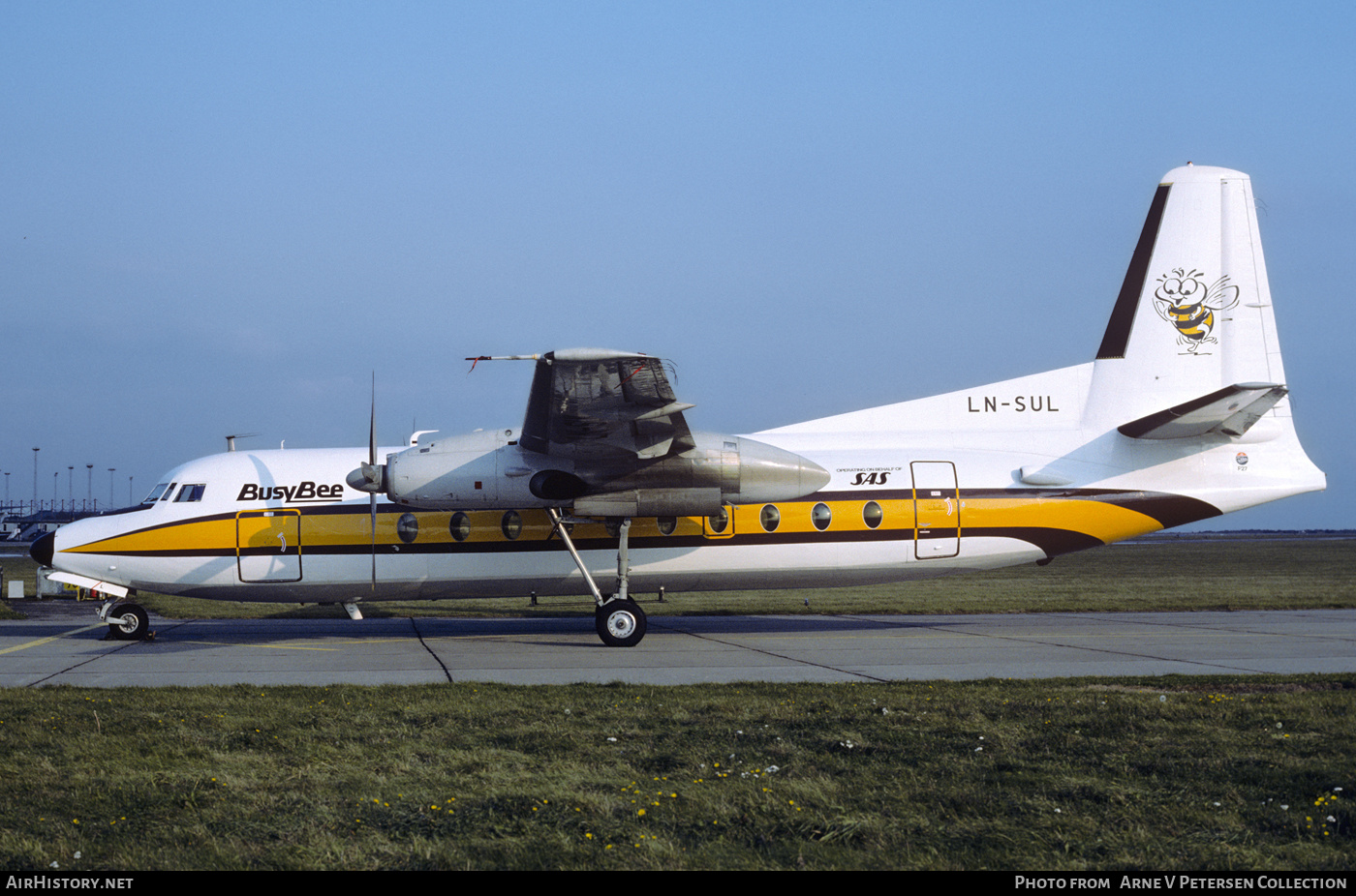 Aircraft Photo of LN-SUL | Fokker F27-100 Friendship | Busy Bee of Norway | AirHistory.net #874910