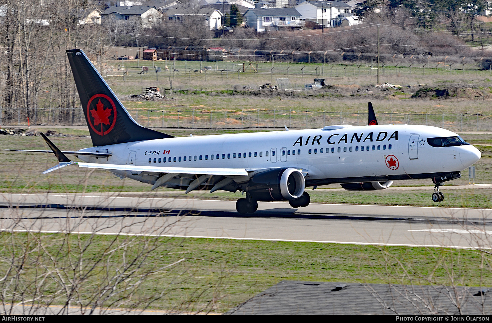 Aircraft Photo of C-FSEQ | Boeing 737-8 Max 8 | Air Canada | AirHistory.net #874959