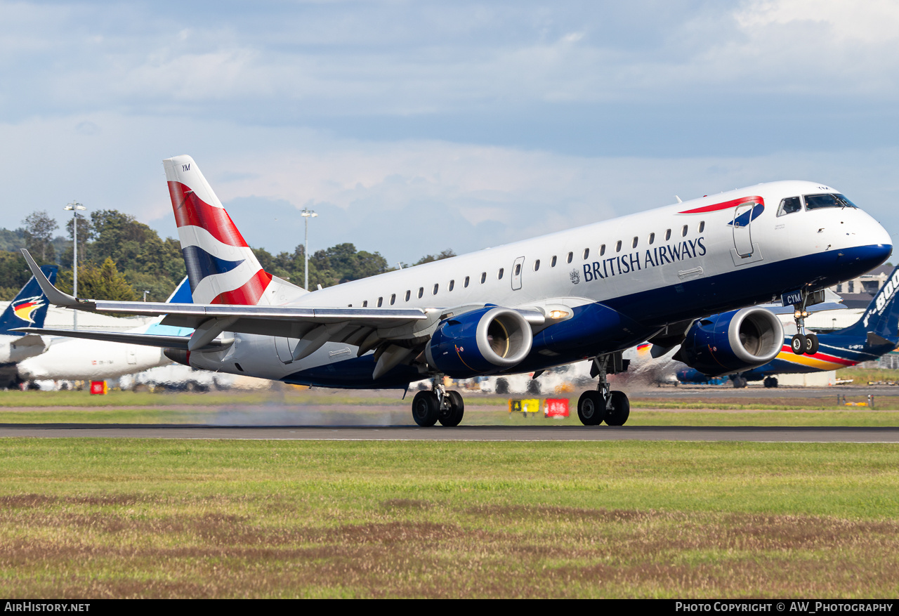 Aircraft Photo of G-LCYM | Embraer 190SR (ERJ-190-100SR) | British Airways | AirHistory.net #875067