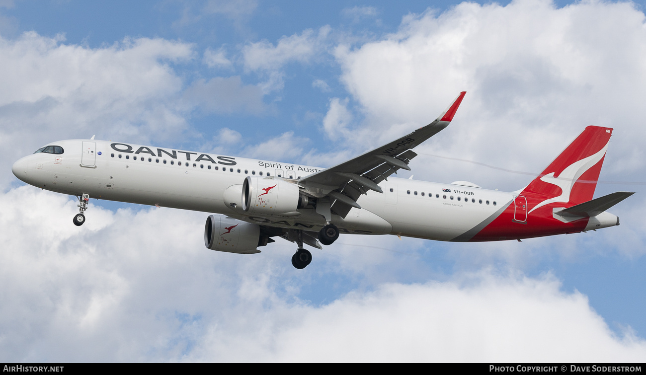 Aircraft Photo of VH-OGB | Airbus A321-271NY | Qantas | AirHistory.net #875071