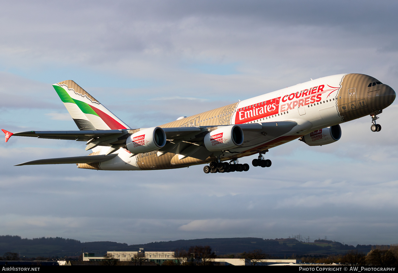 Aircraft Photo of A6-EET | Airbus A380-861 | Emirates | AirHistory.net #875082