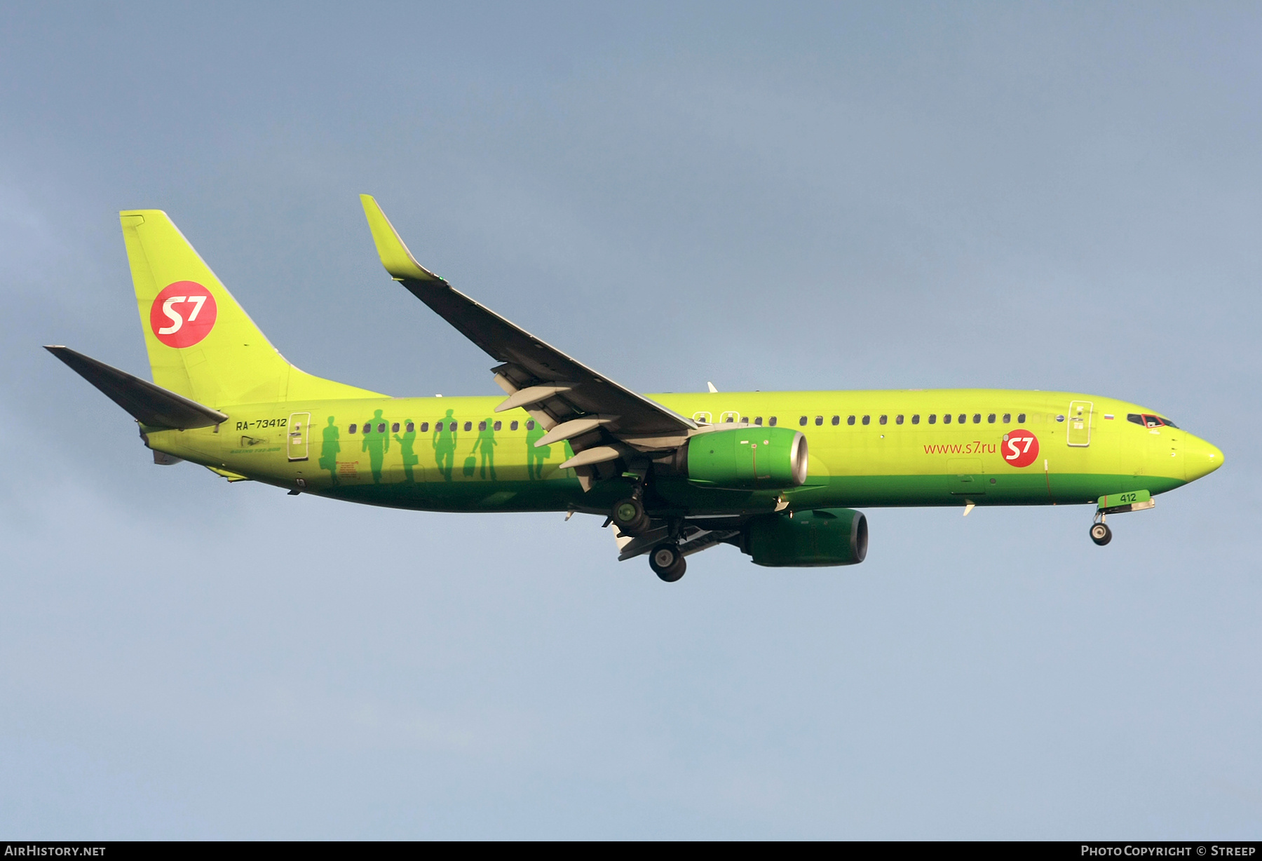 Aircraft Photo of RA-73412 | Boeing 737-8GJ | S7 Airlines | AirHistory.net #875129
