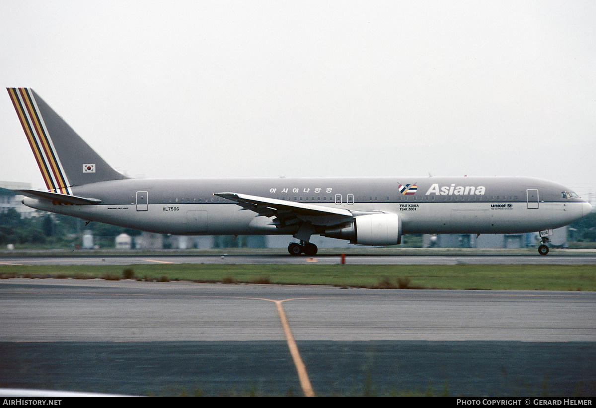 Aircraft Photo of HL7506 | Boeing 767-38E | Asiana Airlines | AirHistory.net #875131