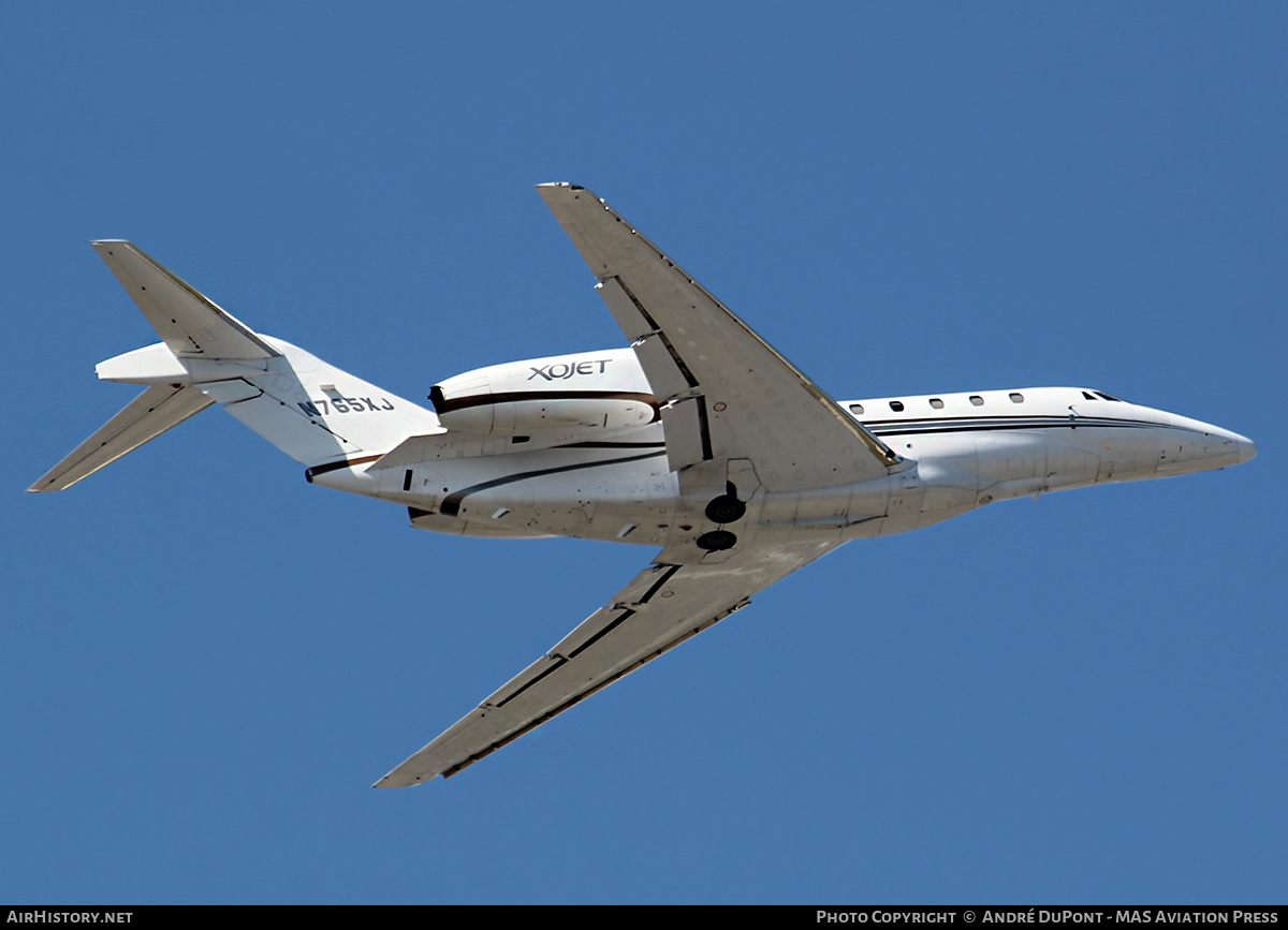 Aircraft Photo of N765XJ | Cessna 750 Citation X | XOJet | AirHistory.net #875186