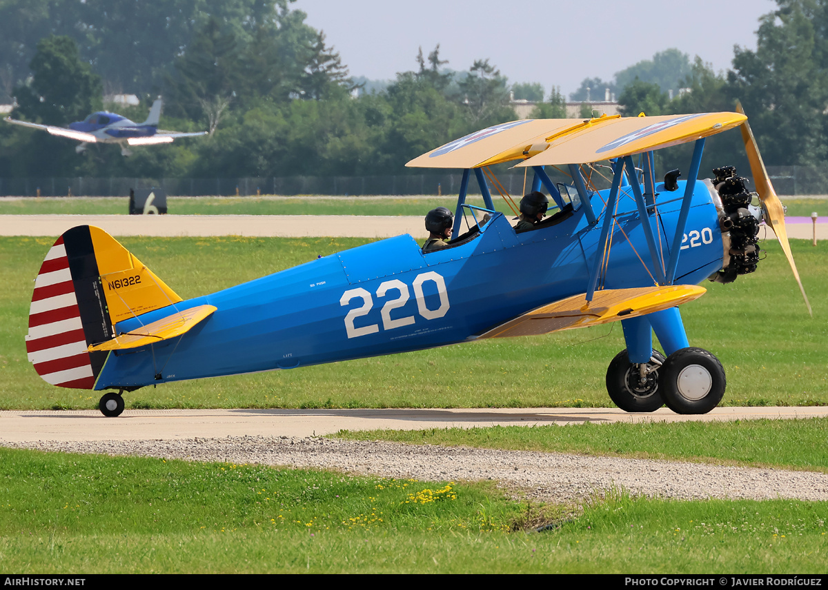 Aircraft Photo of N61322 / 41-8076 | Stearman PT-17 Kaydet (A75N1) | USA - Air Force | AirHistory.net #875363
