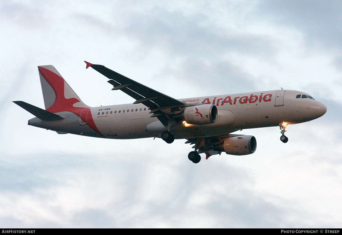 Aircraft Photo of A6-ANA | Airbus A320-214 | Air Arabia | AirHistory.net #875376