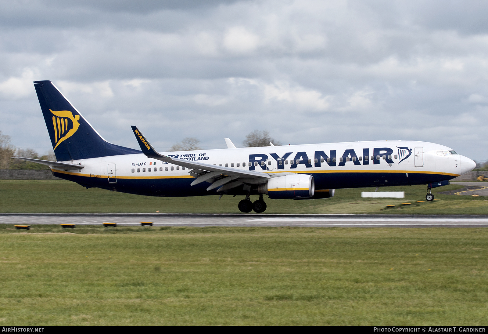 Aircraft Photo of EI-DAO | Boeing 737-8AS | Ryanair | AirHistory.net #875411