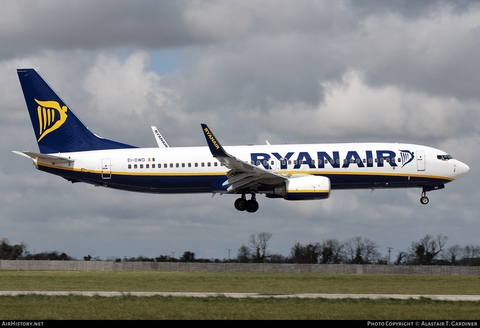 Aircraft Photo of EI-DWD | Boeing 737-8AS | Ryanair | AirHistory.net #875440