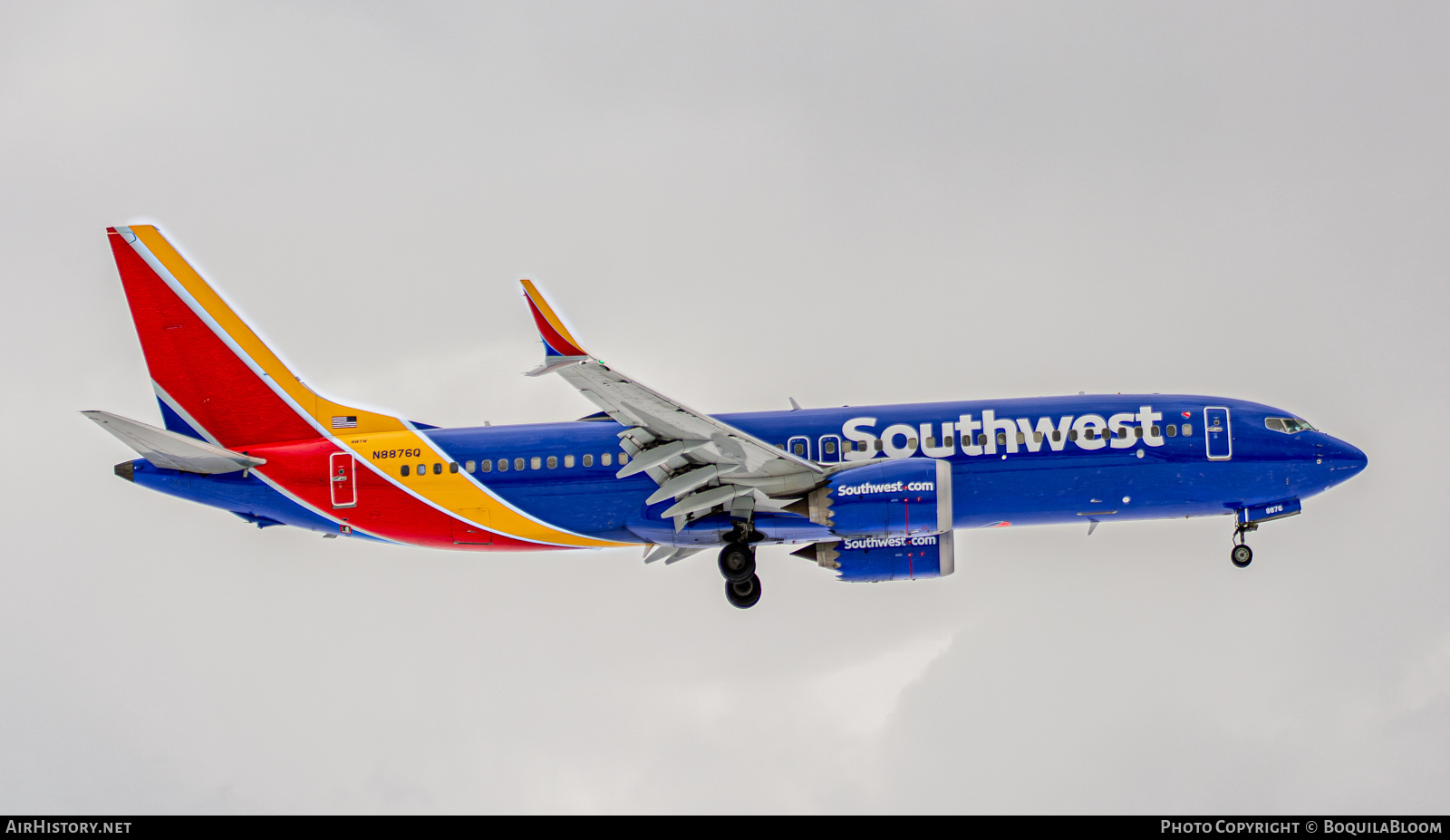 Aircraft Photo of N8876Q | Boeing 737-8 Max 8 | Southwest Airlines | AirHistory.net #875531