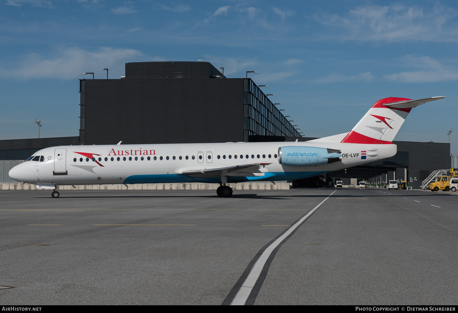 Aircraft Photo of OE-LVF | Fokker 100 (F28-0100) | Austrian Airlines | AirHistory.net #875629