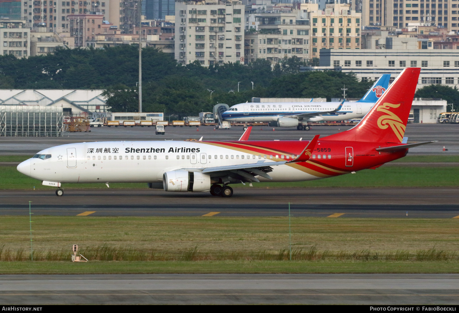 Aircraft Photo of B-5859 | Boeing 737-87L | Shenzhen Airlines | AirHistory.net #875890